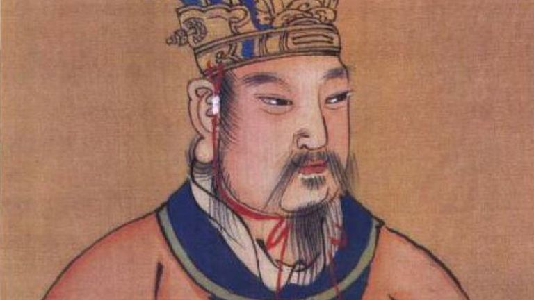 Князь, потом царь, Вэнь. Разумеется, как он в действительности выглядел, мы понятия не имеем, потому что этот "портрет" был сделан через 2,5 тысячи лет после описываемых событий во время империи Мин