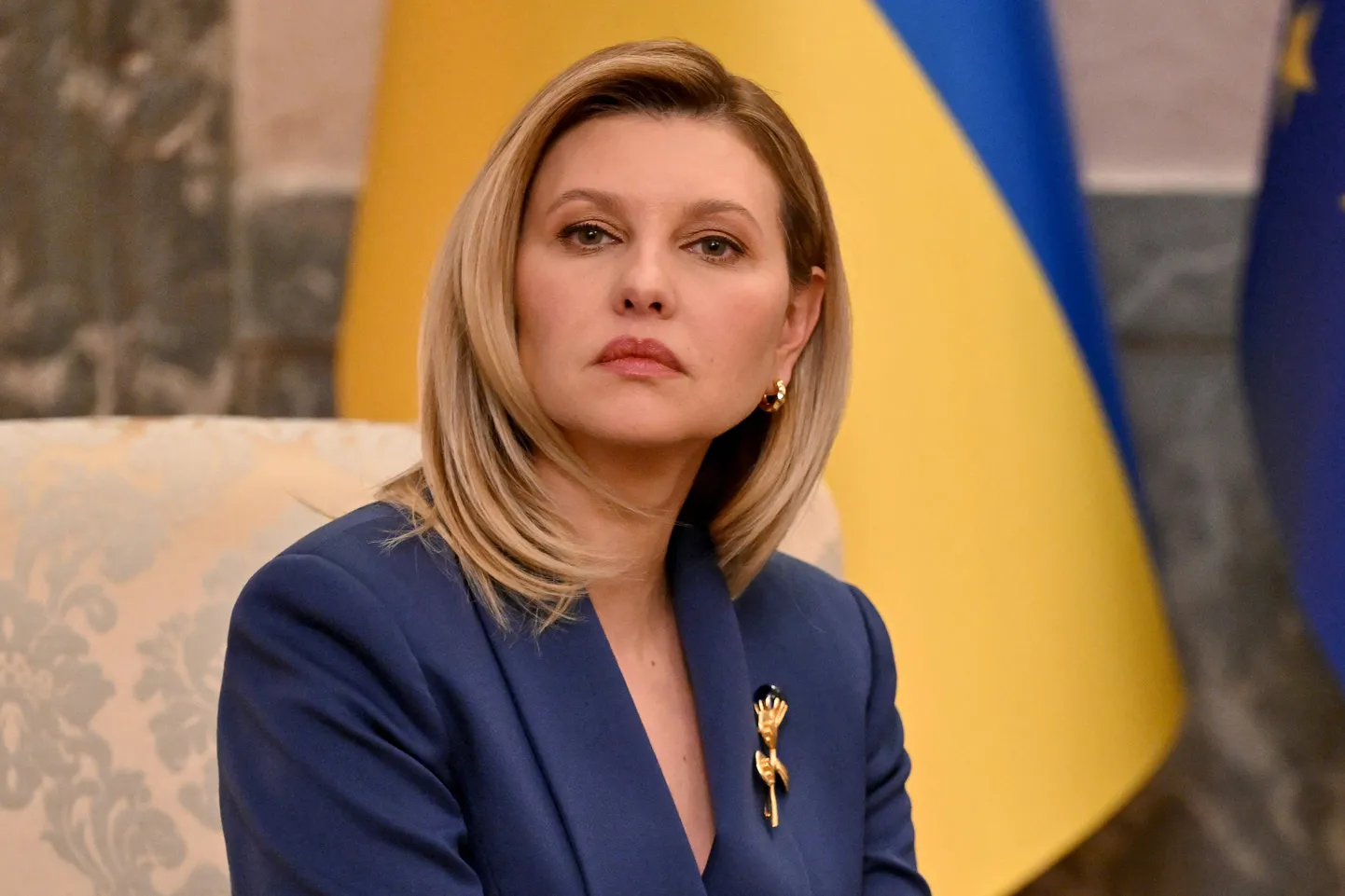 Ukraina esileedi Olena Zelenska kohtus 13. mail 2024 Belgradis Serbia presidendi Aleksandar Vučićiga.