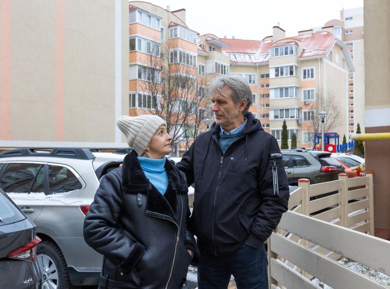 Эстонская пара Иветта Кадакас и Игорь Бутенко решили остаться с друзьями в Киеве до прояснения ситуации