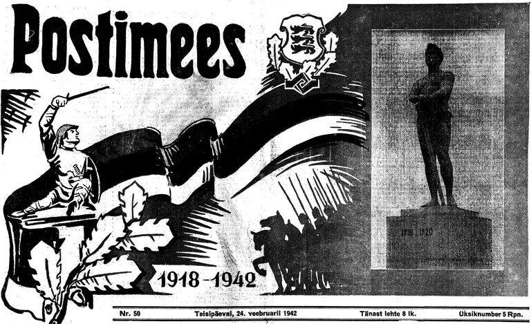 Postimehe esikülg aastal 1942.
