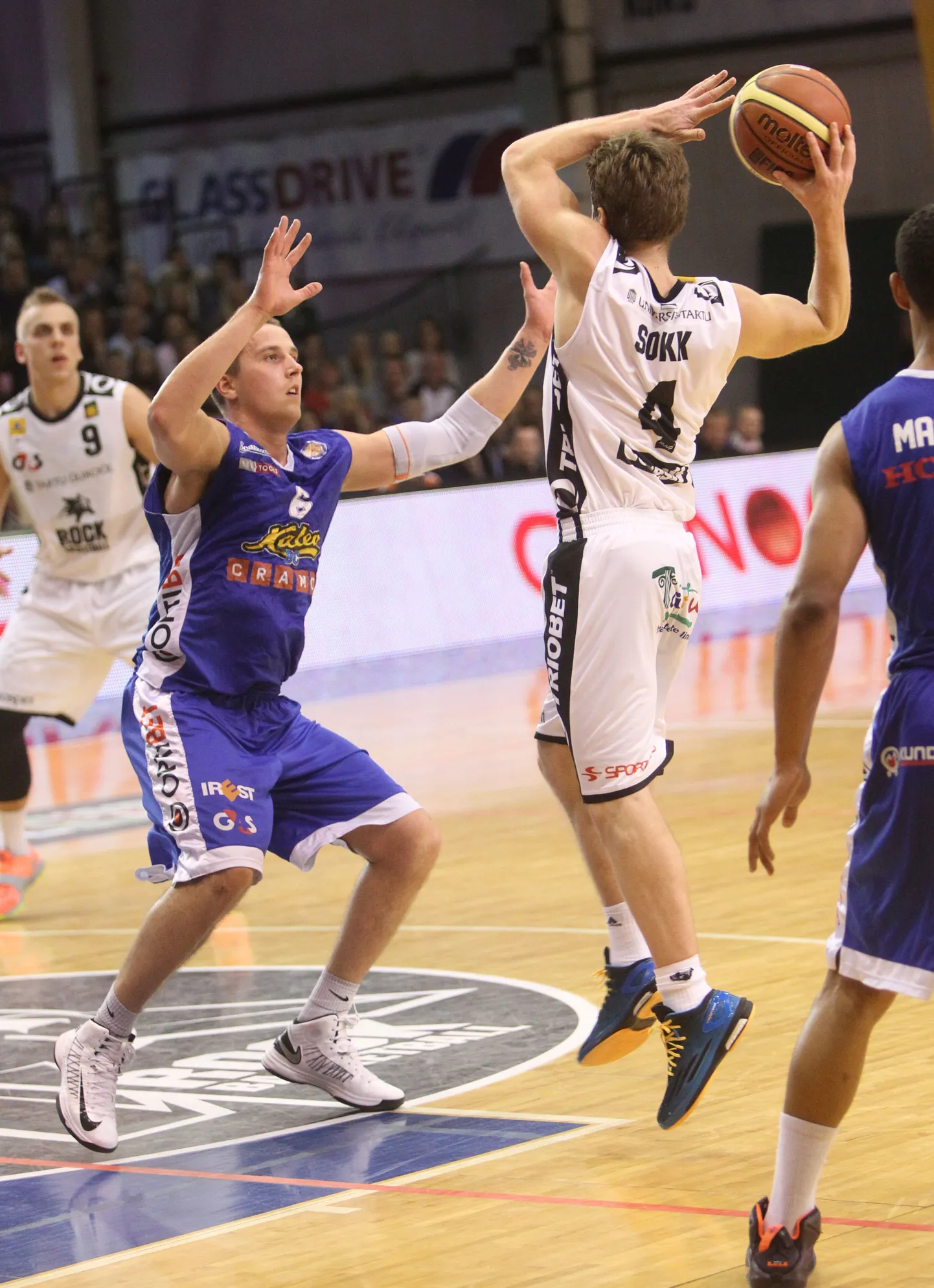Eesti meeste korvpalli meistriliigas võitis TÜ/Rock kodusaalis Kalev/Cramo 66:54.