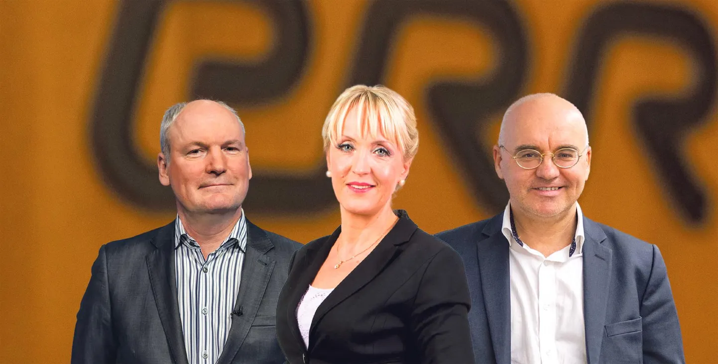 ERRi uue juhi kandidaadid Mart Luik, Merit Kopli ja Erik Roose.