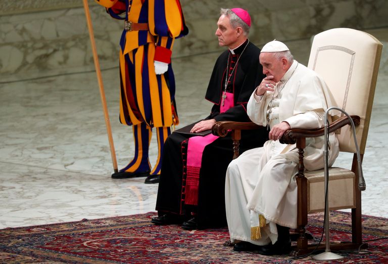 Paavst Franciscus 19. detsembril avalikul audientsil