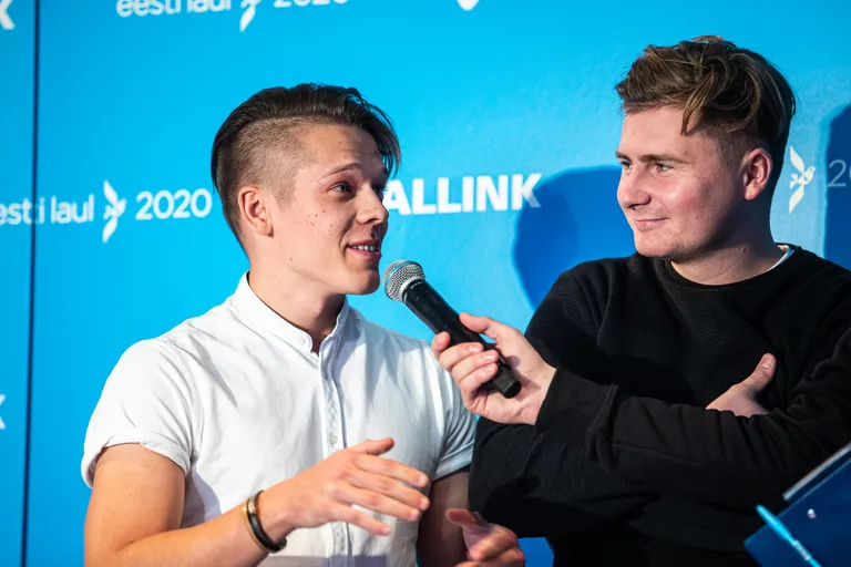 Eesti Laul 2020 pressikonverents. Andrei Zevakin ja Uudo Sepp.