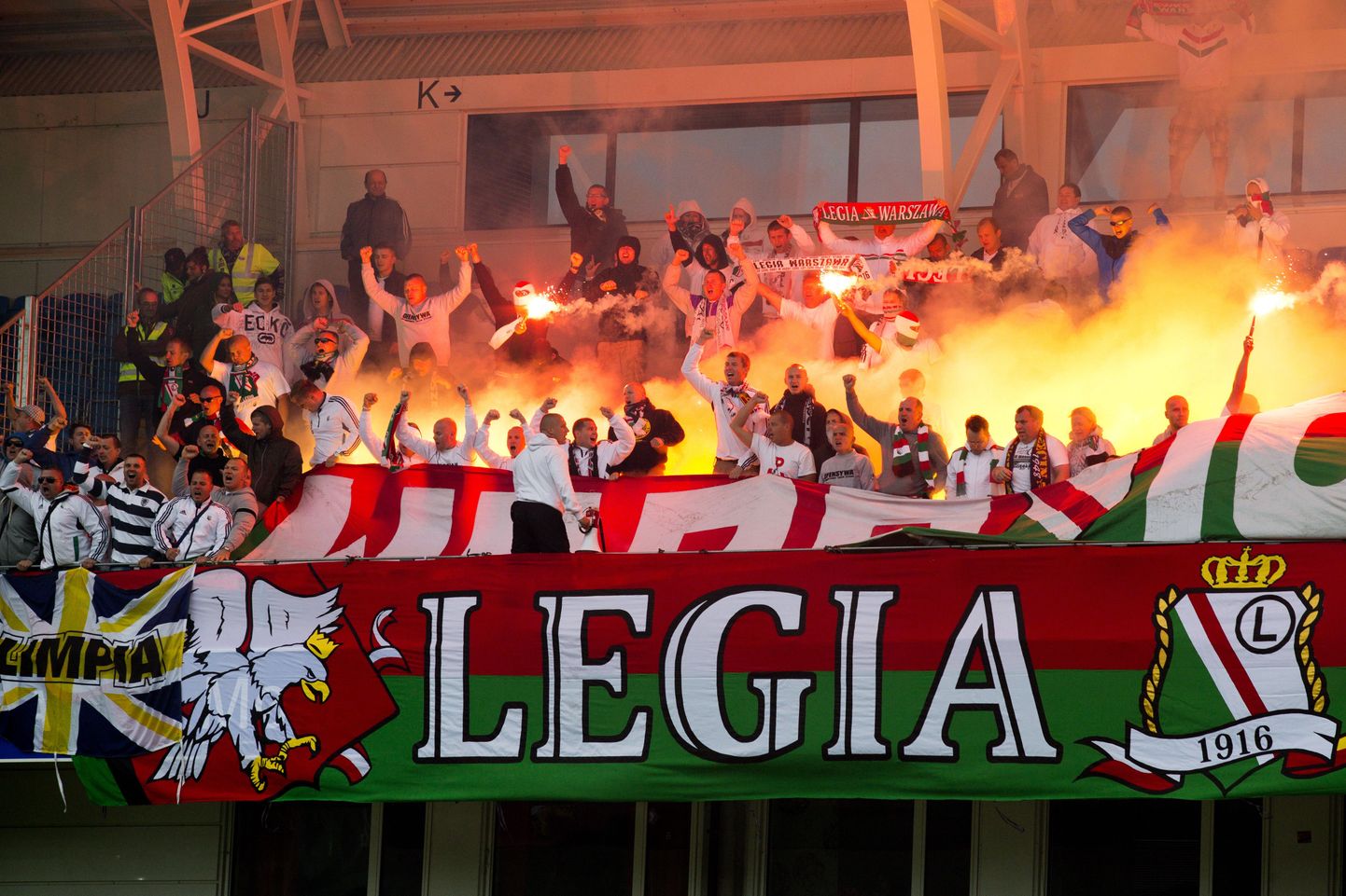 Varssavi Legia poolehoidjad.