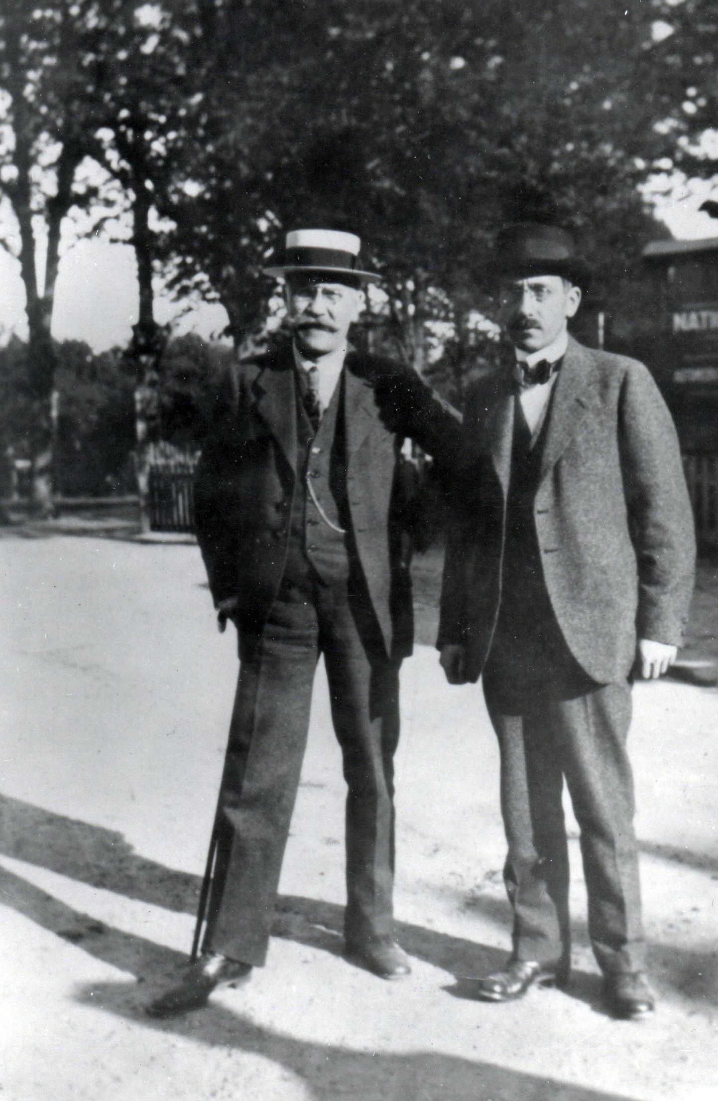 Eduard Vilde ja Gustav Suits 1919. aastal Kopenhaagenis.