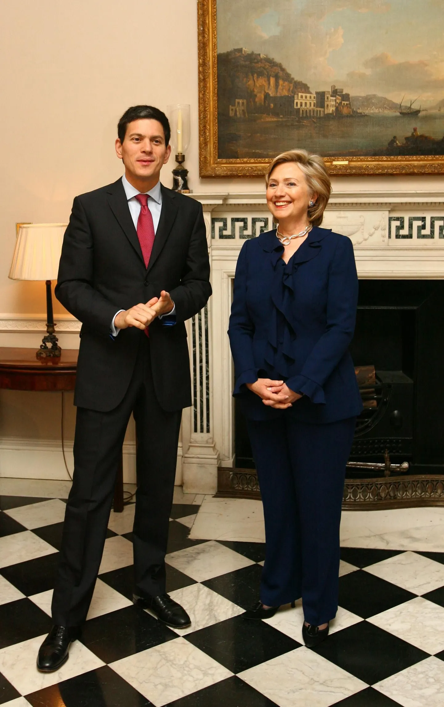 Hillary Clinton ja David Miliband hiljutisel kohtumisel Londonis.