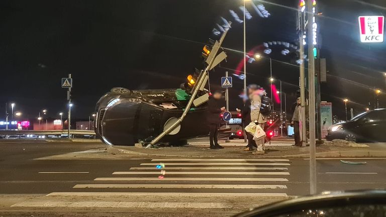 Liiklusõnnetus Lasnamäel Mustakivi teel.