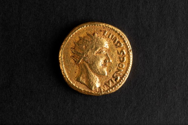 1713. aastal Rumeeniast leitud münt.