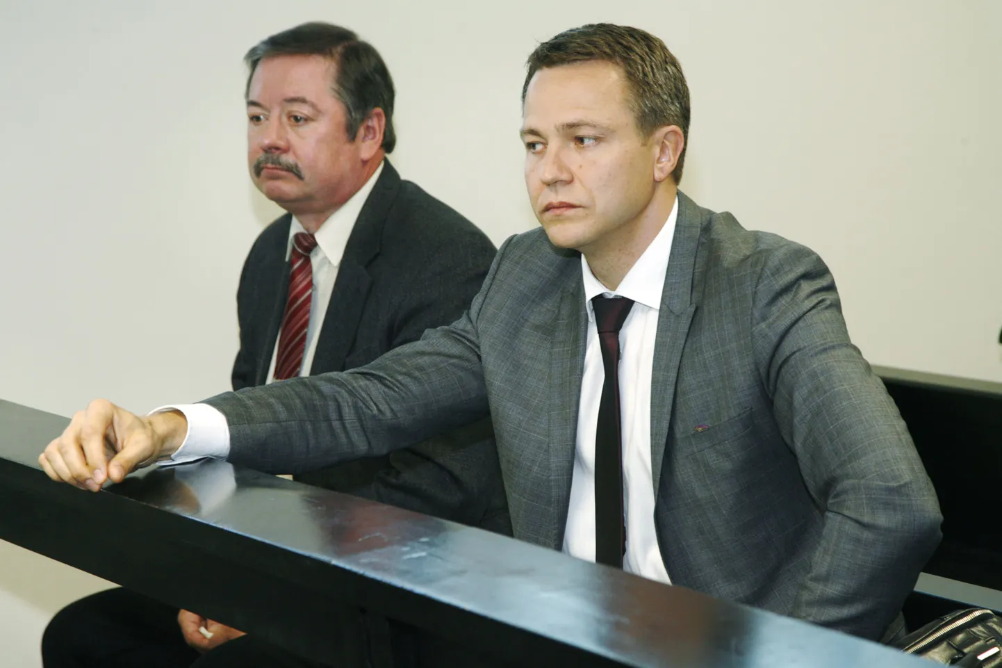 Janek Kalvi (paremal) ja Aleksander Skoblov mullu kevadel Harju maakohtus.