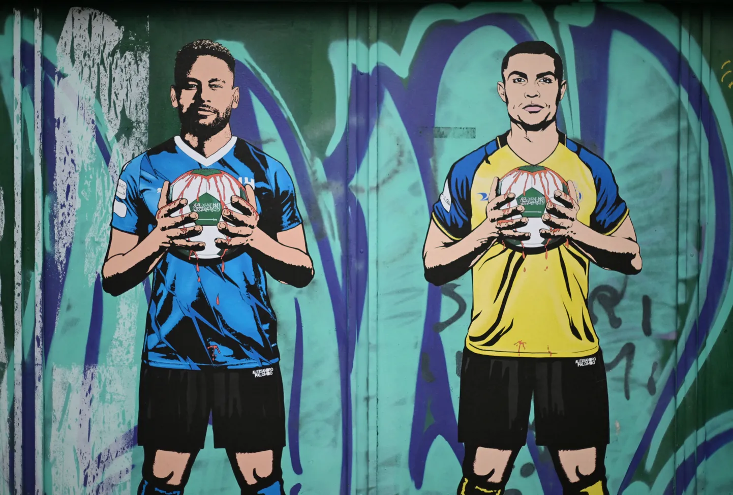 Saudi Araabia on viimastel aastatel panustanud oma meistriliigasse 3,4 miljardit eurot ja soetanud selliseid staare nagu Neymar (vasakul) ja Cristiano Ronaldo.