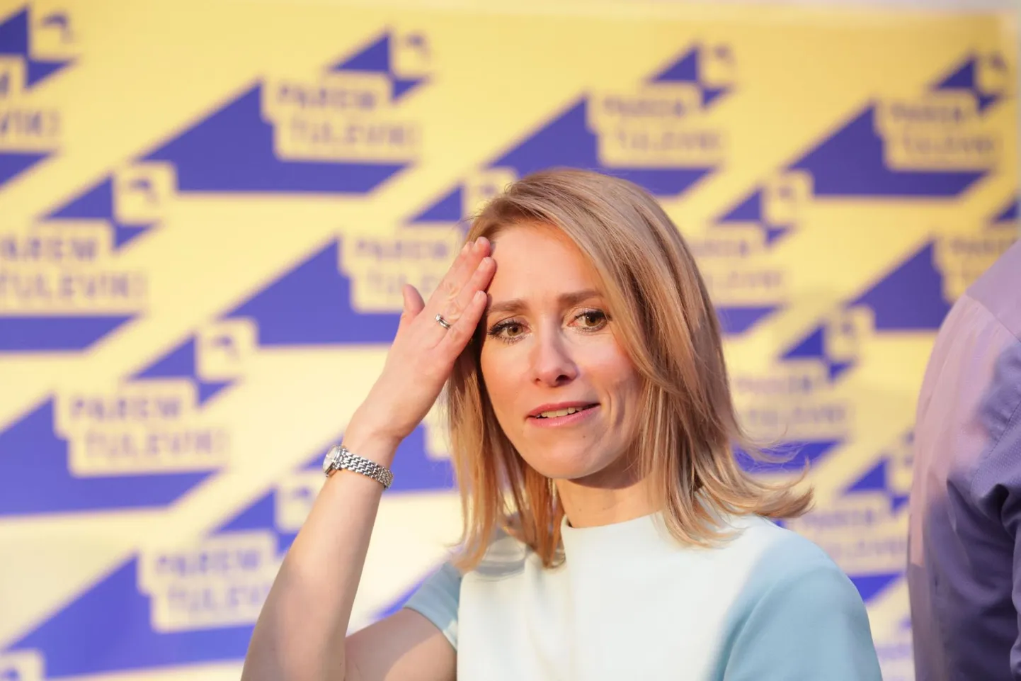 Kaja Kallas Reformierakonna valimispeol.