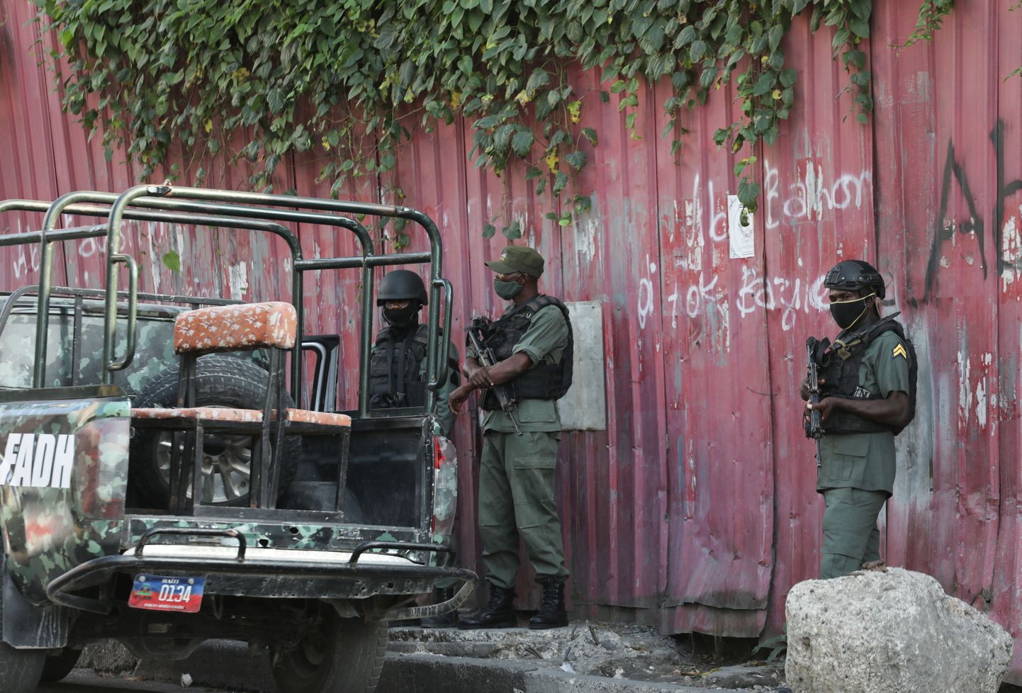 Haiti julgeolekutöötajad pealinnas.