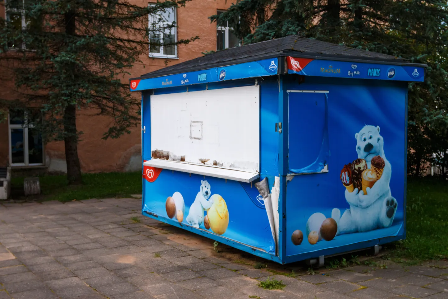 Jäätisekiosk Valga südalinnas läheb varsti ilmselt pensionile.