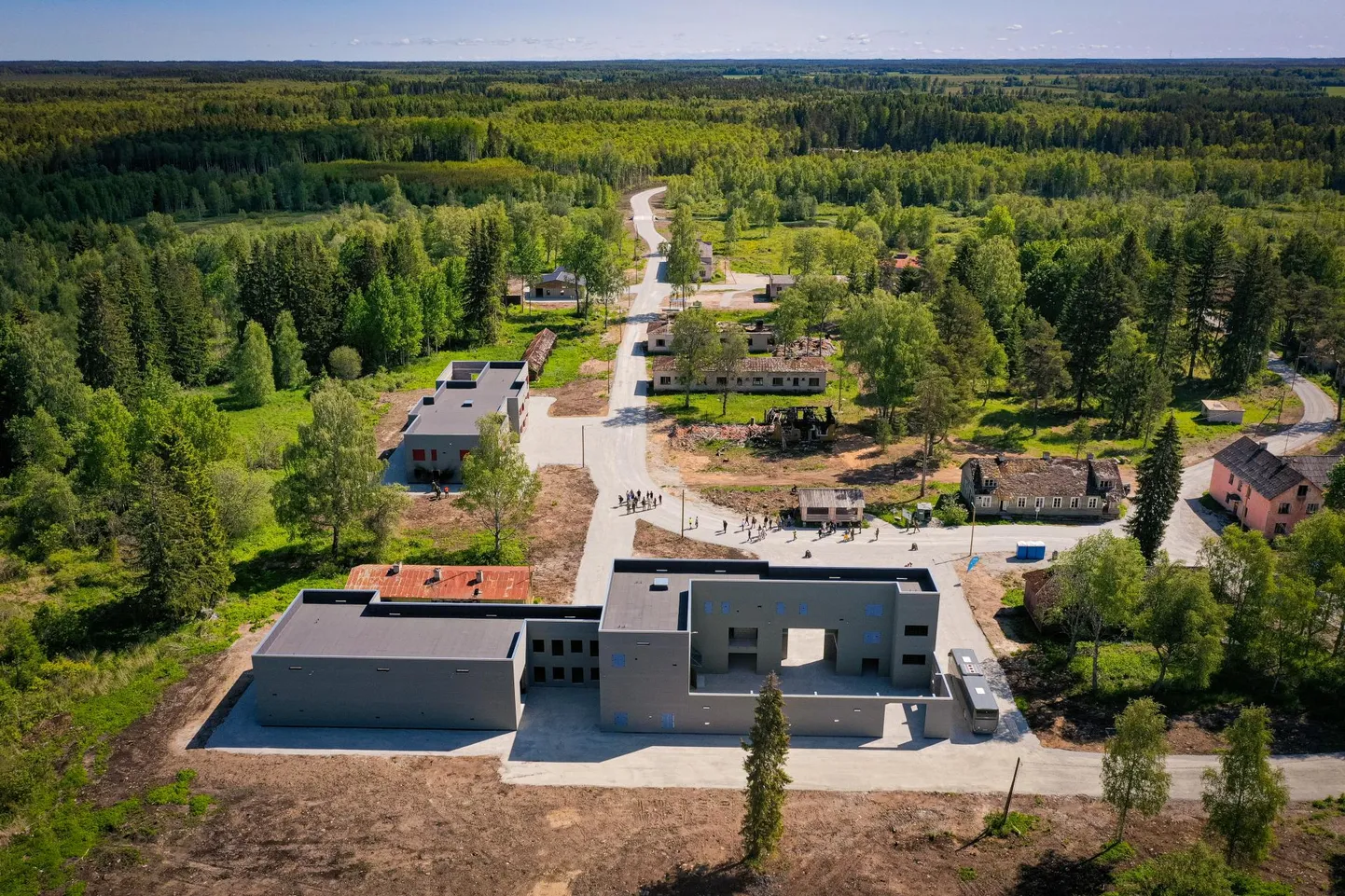 Osa Rabasaare linnalahingulinnakust pealtvaates.