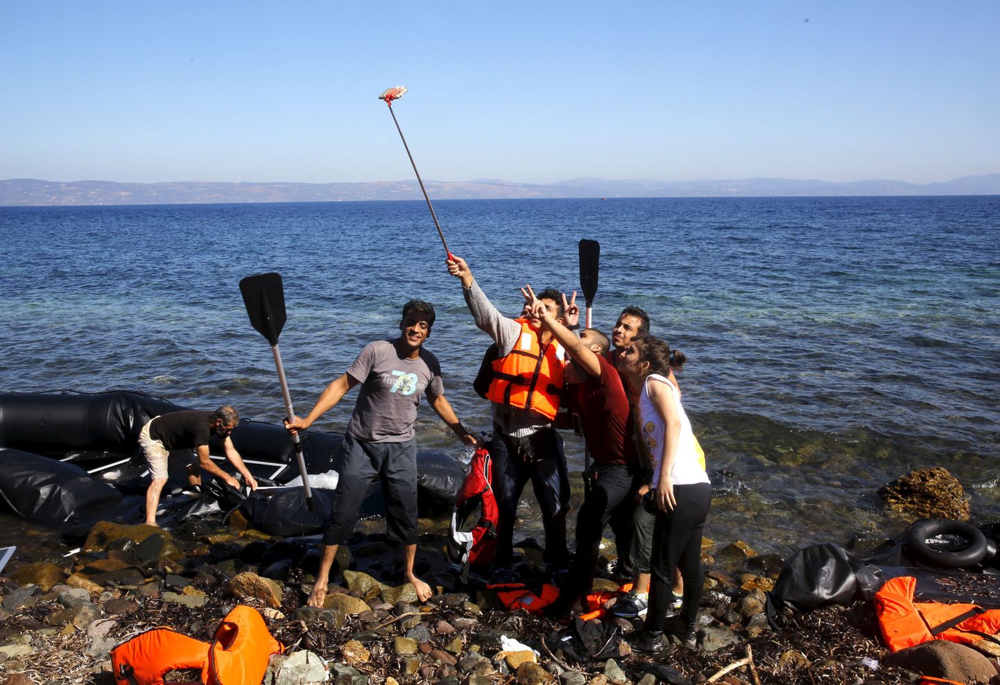 Süüria põgenikud Lesbose saarel