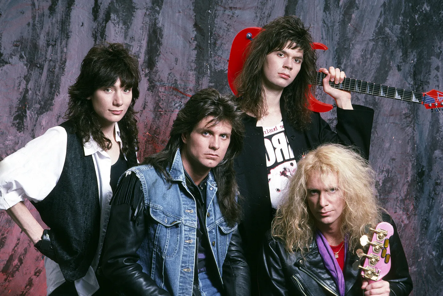 Rokkbänd MrBig 1989.aastal. Vasakult: Eric Martin, Pat Torpey, Paul Gilbert and Billy Sheehan