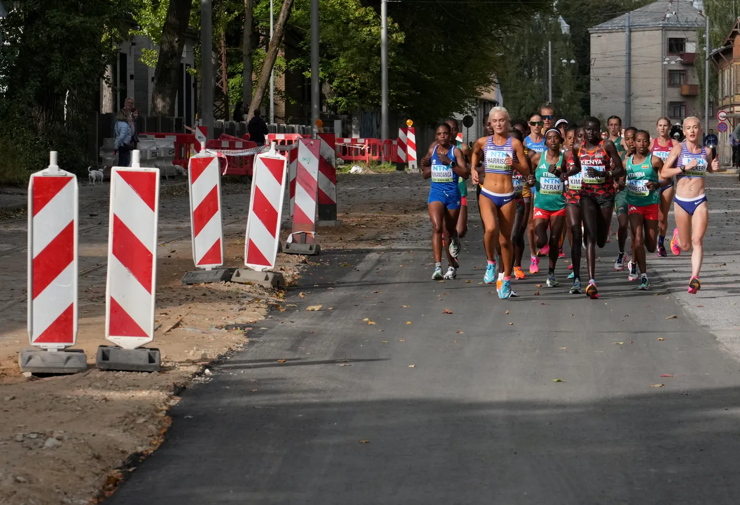 Забег чемпионата мира по бегу в Риге