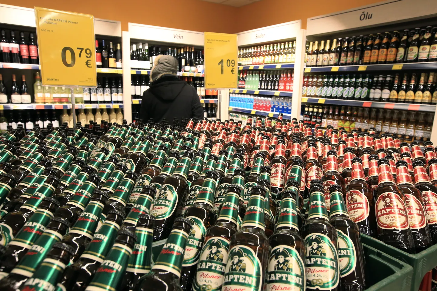 Alkoholilett Maximas 2017. aastal. Pilt on illustratiivne.