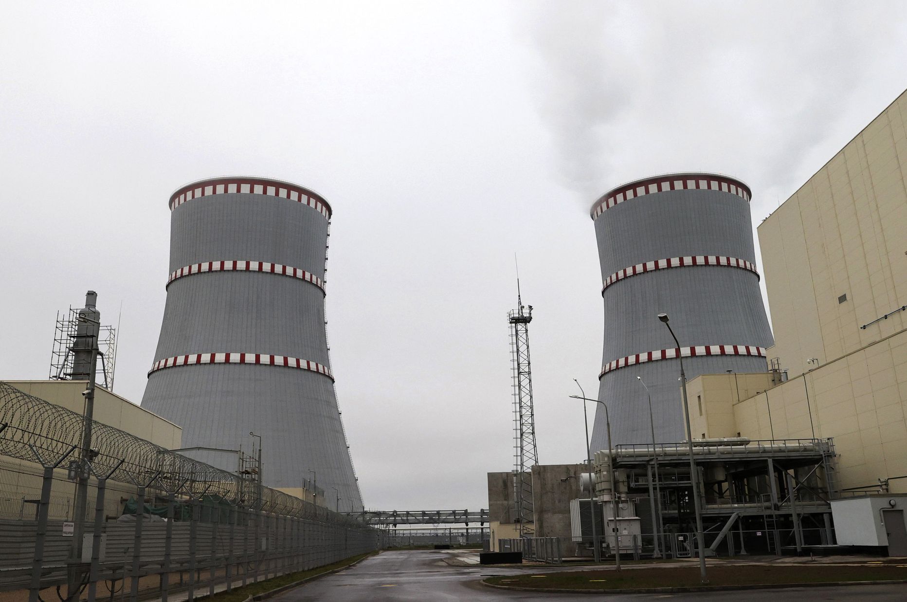 Astravjecas atomelektrostacija Baltkrievijā. Ilustratīvs foto.