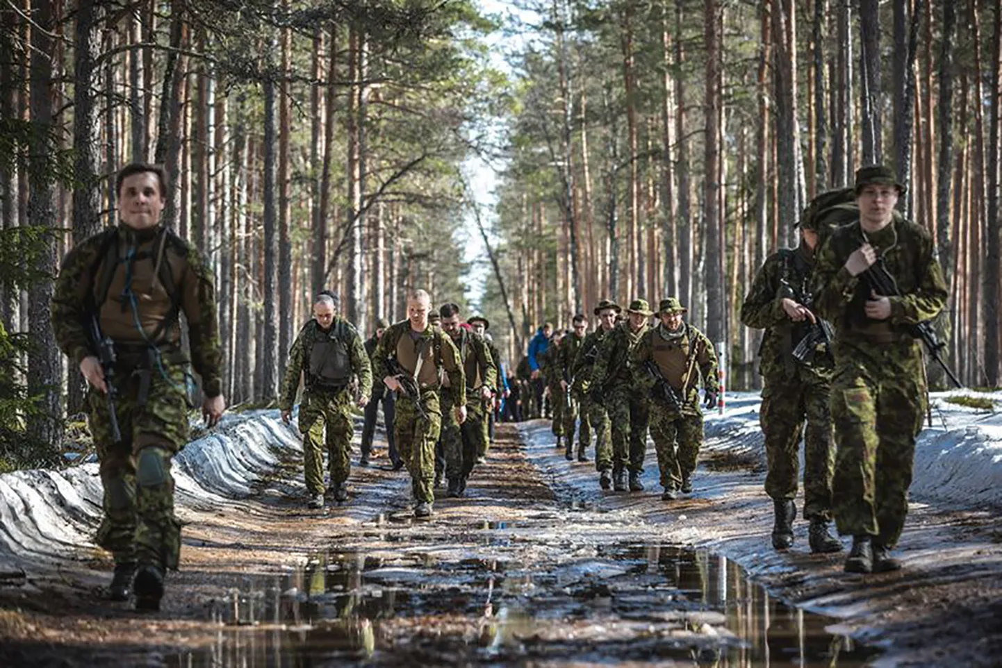 Scoutsrännak Läsnal kaitseväe keskpolügoonil.