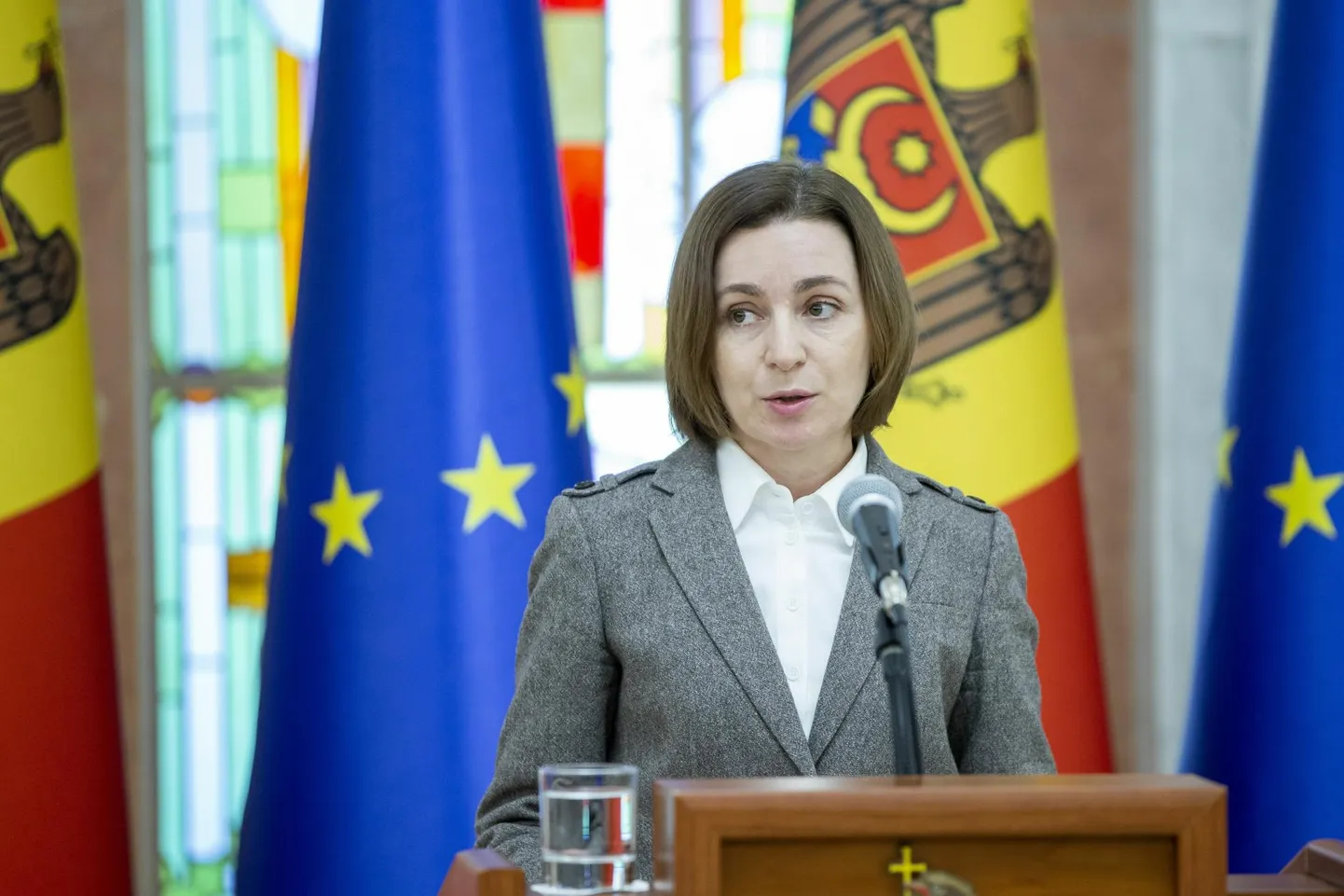Moldova president Maia Sandu.