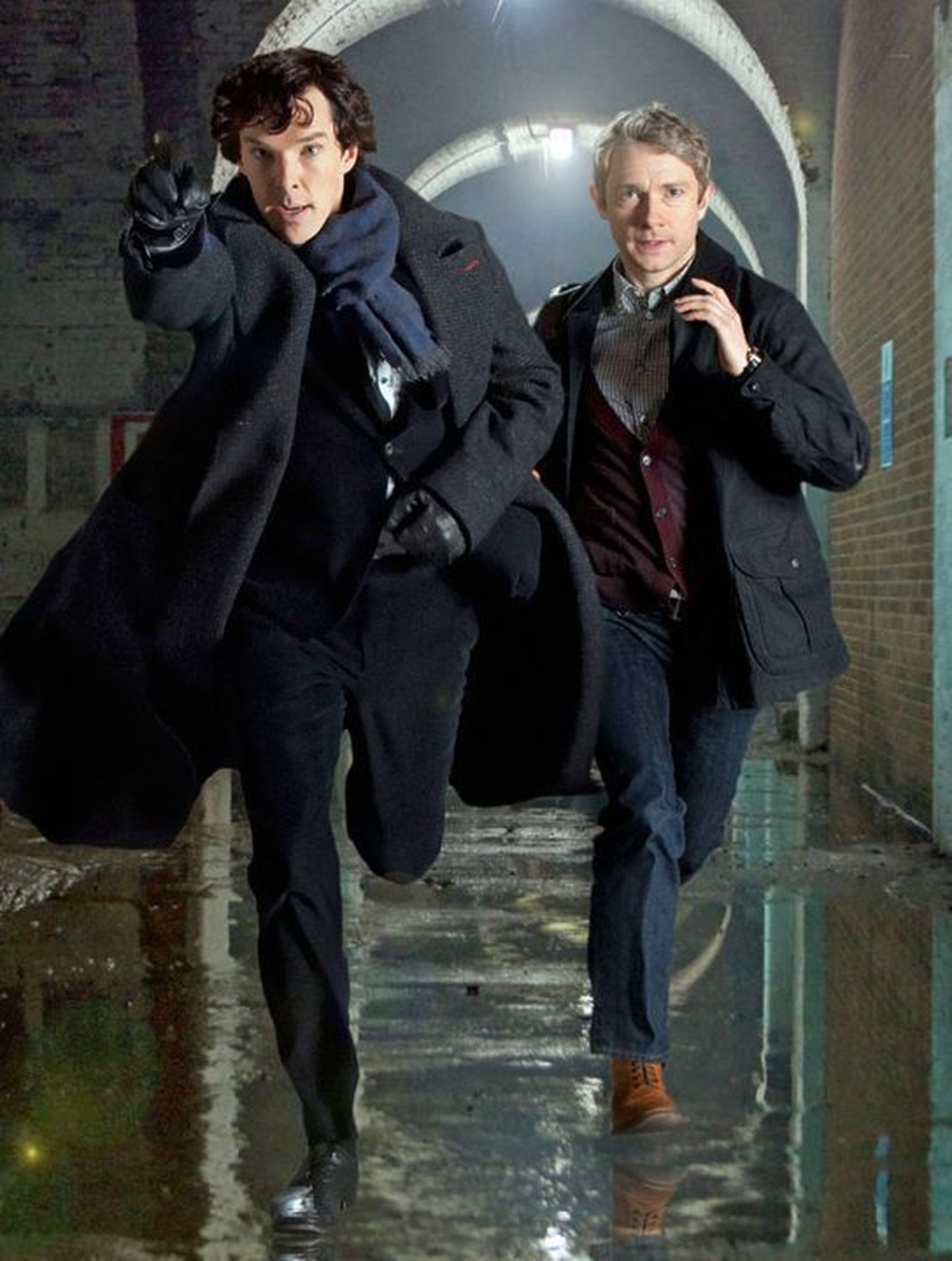 Benedict Cumberbatch (Sherlock Holmes) ja Martin Freeman (John Watson)