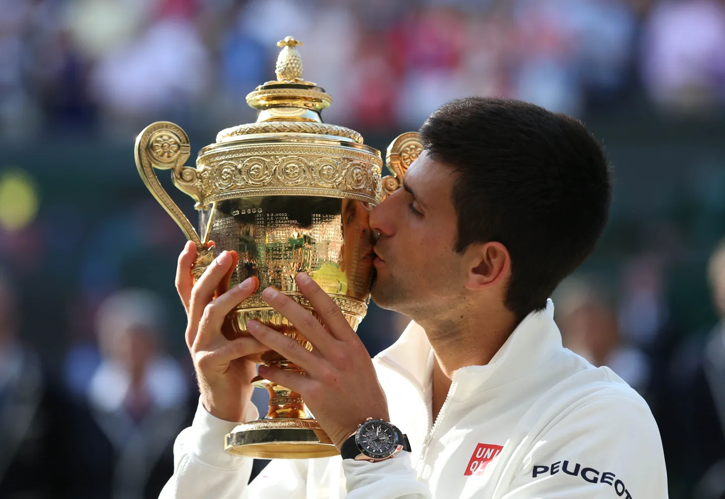 2014. aasta Wimbledoni võitja Novak Djokovic.