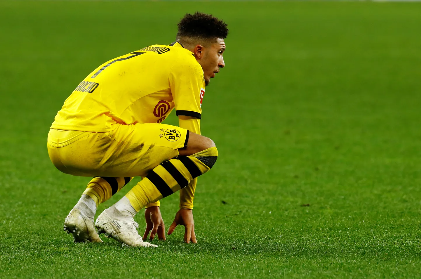 Dortmundi Borussia staarmängija Jadon Sancho.