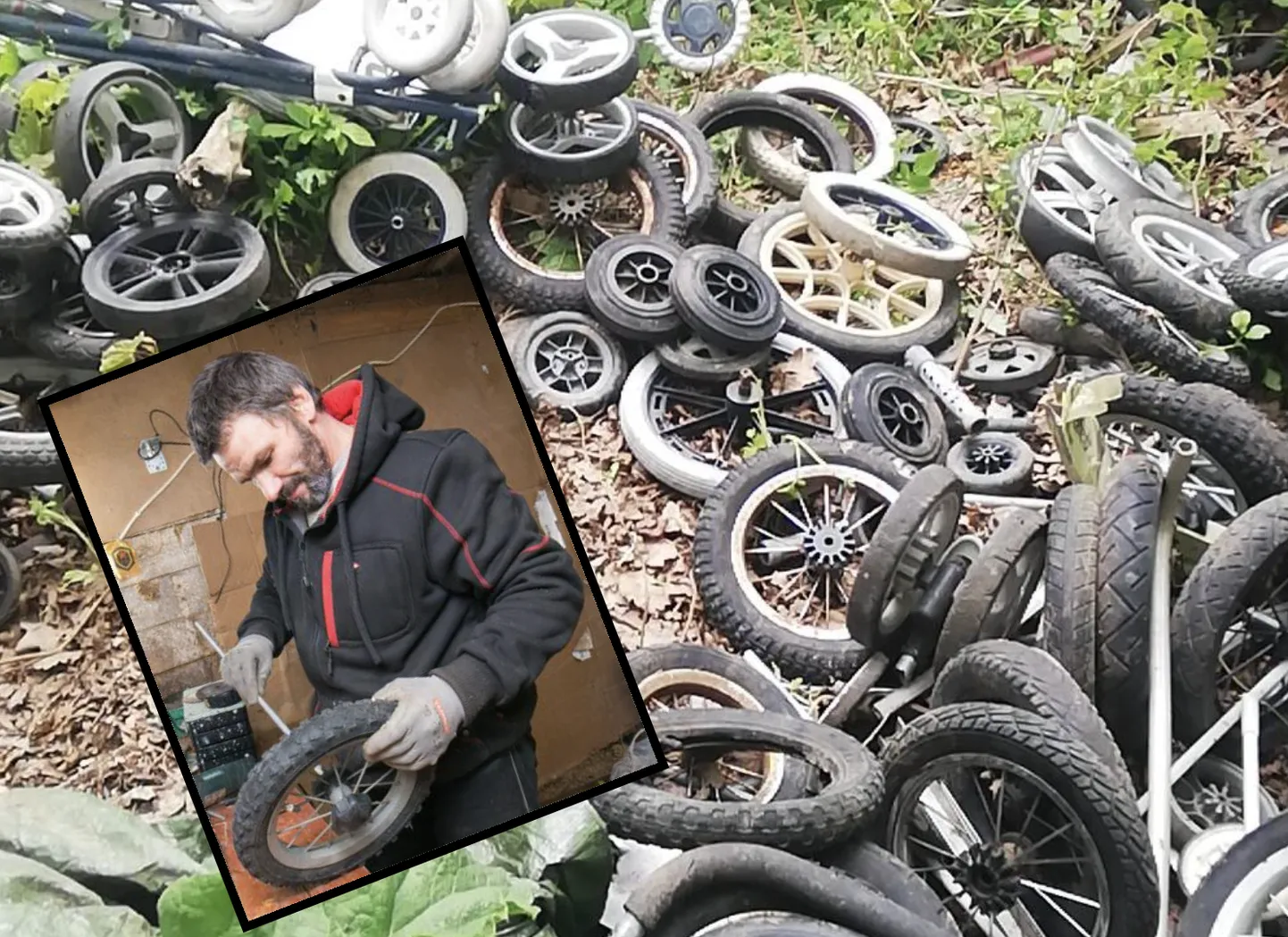 Kes ometigi on jätnud hunniku rattaid, kärusid ja muud jama Inga-nimelise naise aeda?