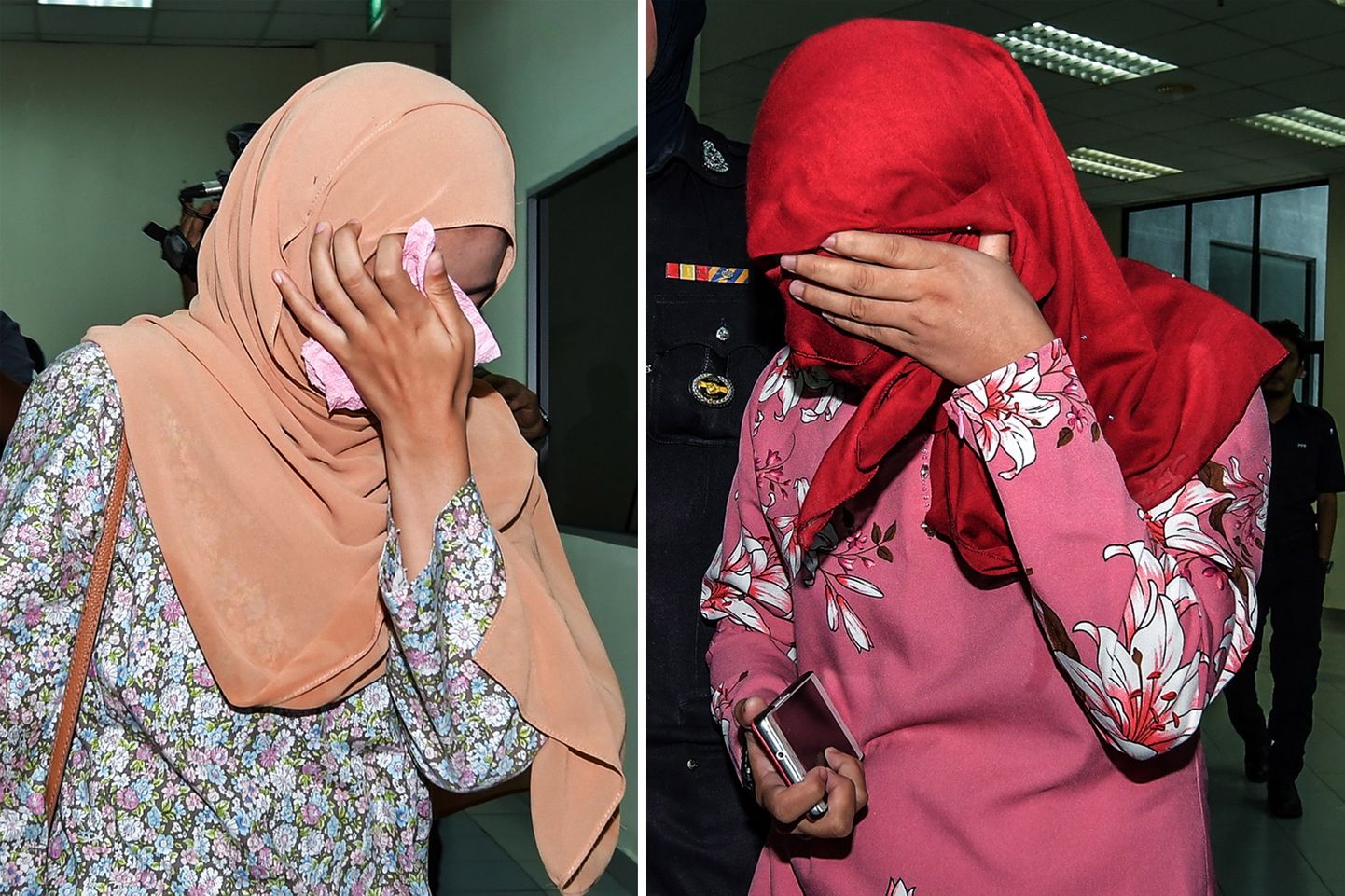 Malaisia naised, kellele mõisteti kuus kepihoopi vahekorra üritamise eest.