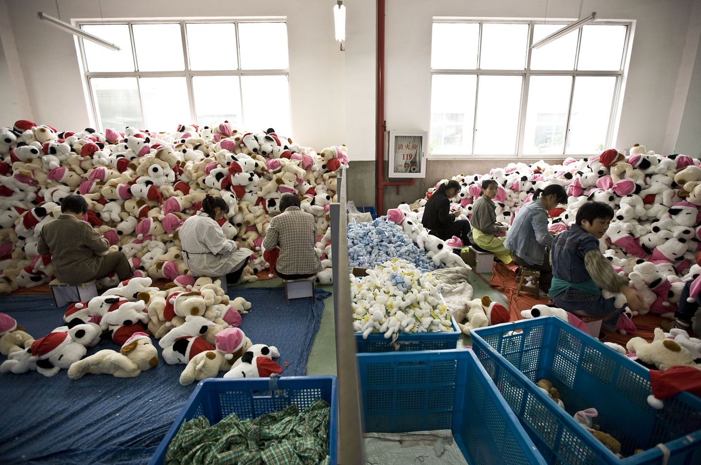 Mänguasjade kvaliteedikontroll Shangais asuvas mänguasjatehases.
