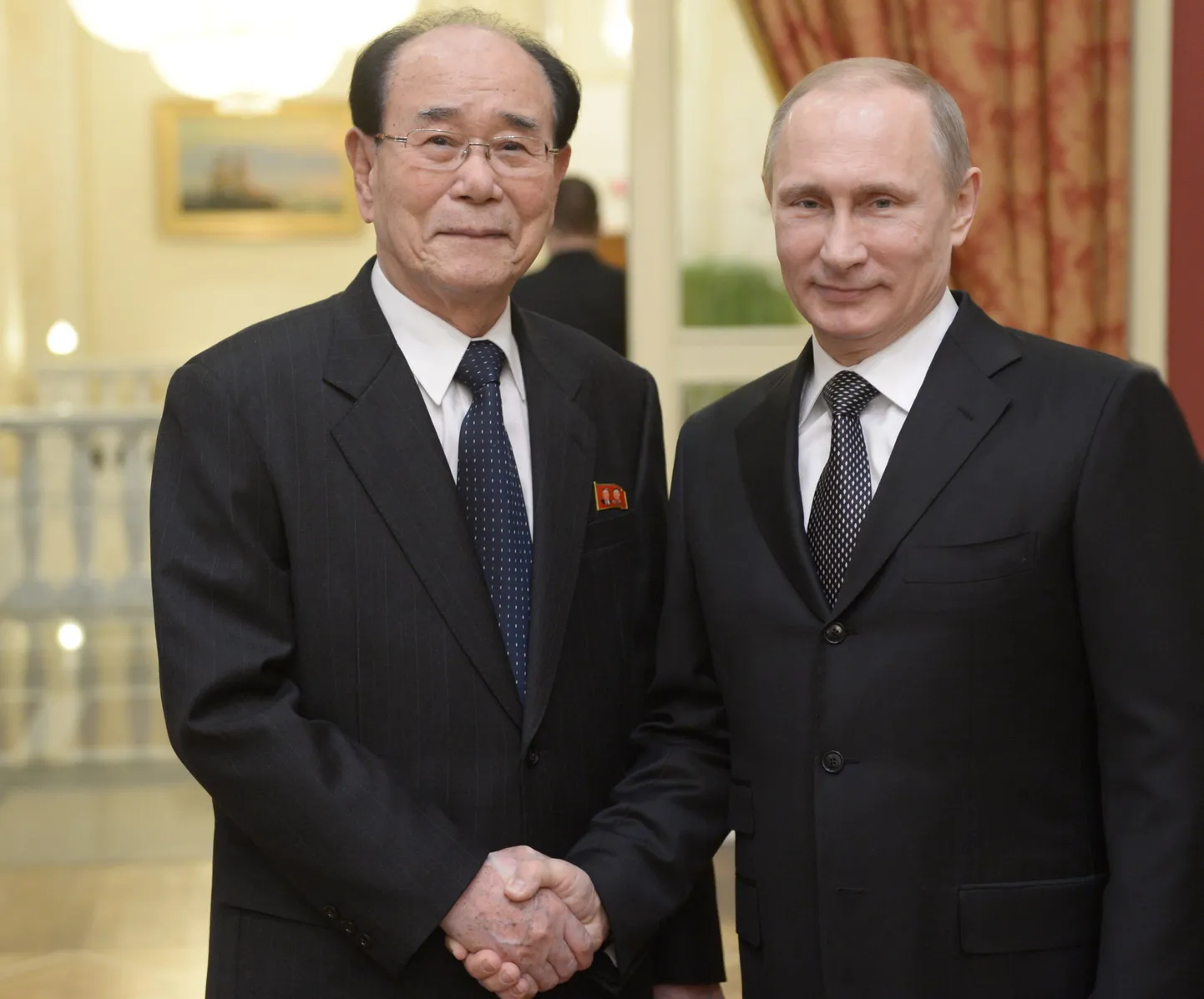 Kim Jong-nam möödunud aasta veebruaris Sotšis koos Vene president Vladimir Putiniga.