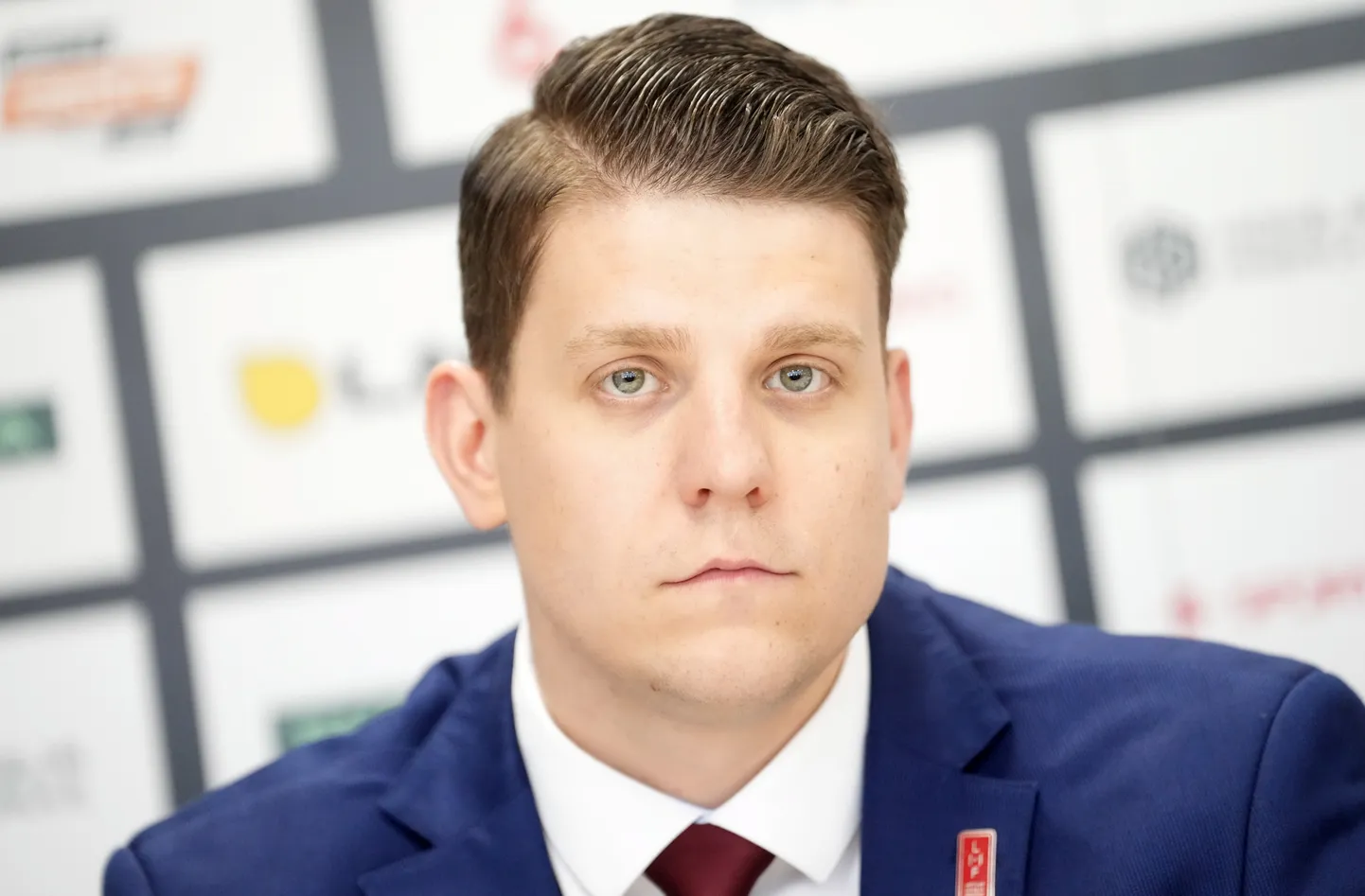 Latvijas hokeja izlases ģenerālmenedžeris Rūdolfs Kalvītis