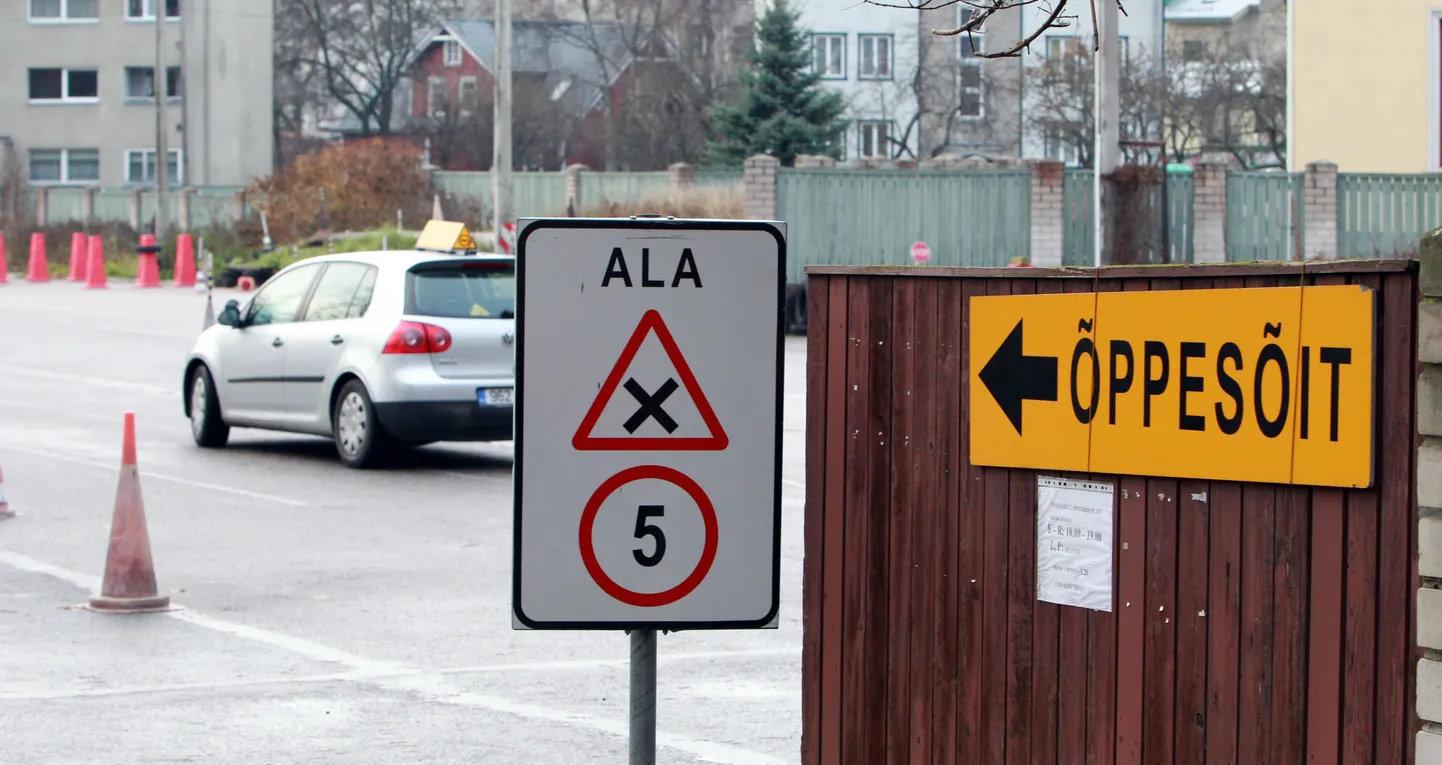 Õppesõiduplats.