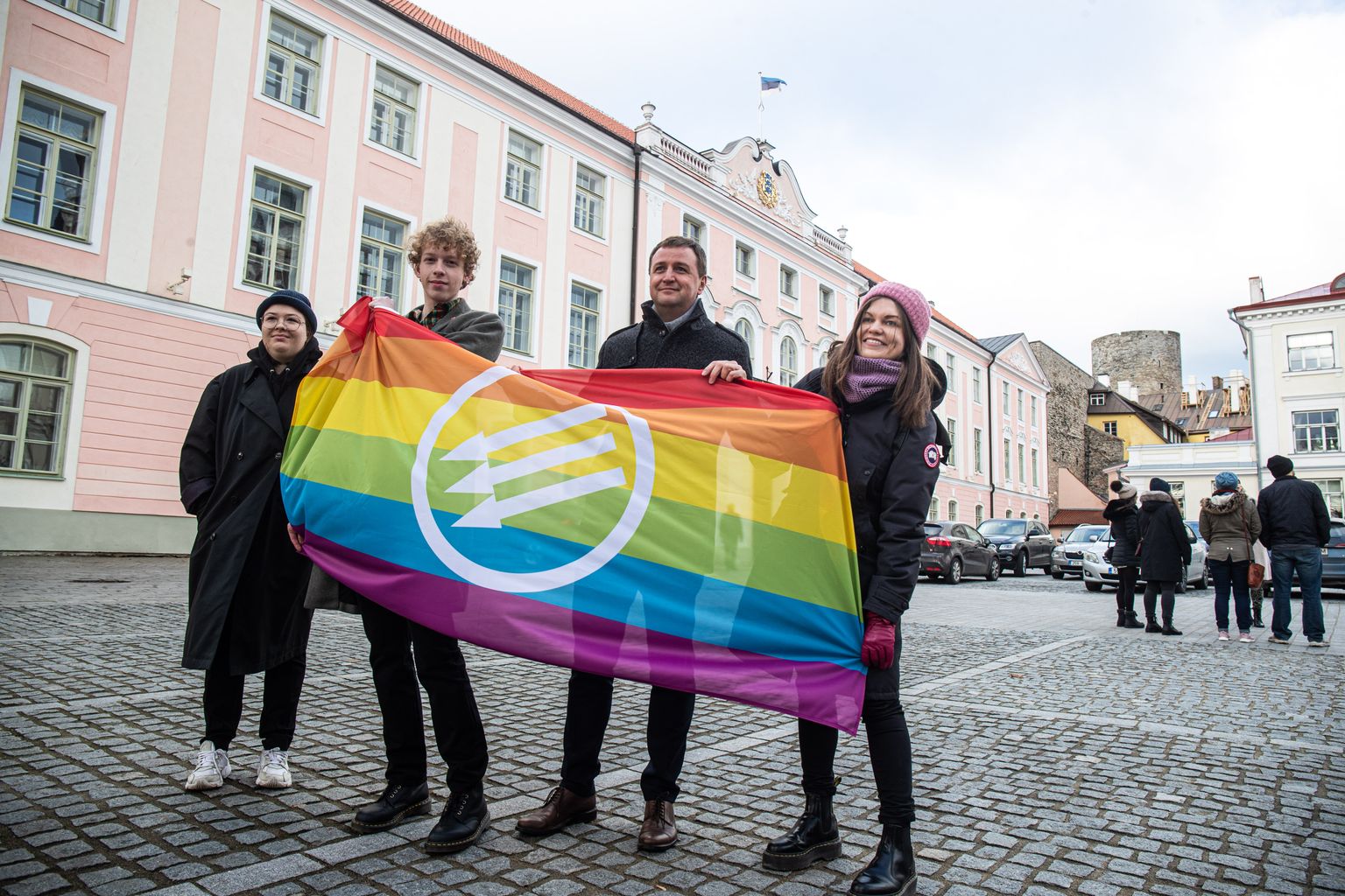 Demonstration in support of marriage equality in Tallinn.
