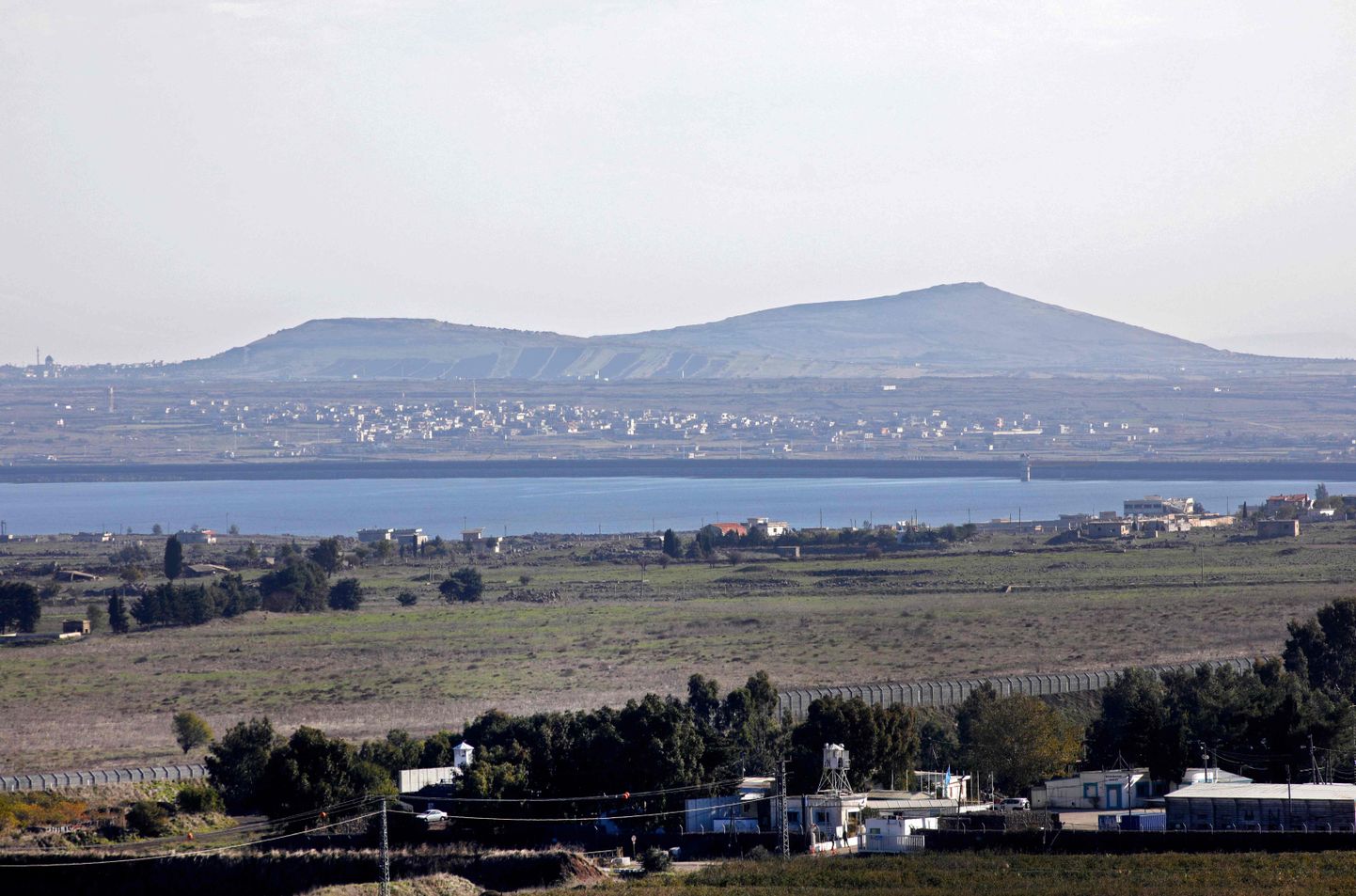 Quneitra provints Golani kõrgendikelt vaadatuna.