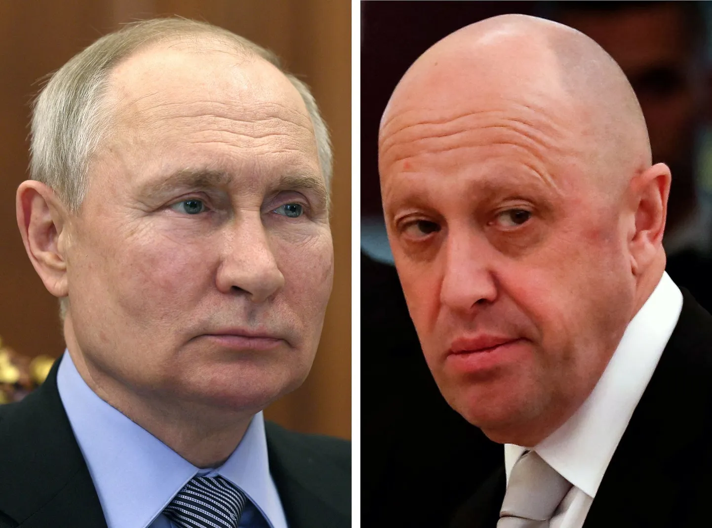 Владимир Путин и Евгений Пригожин.