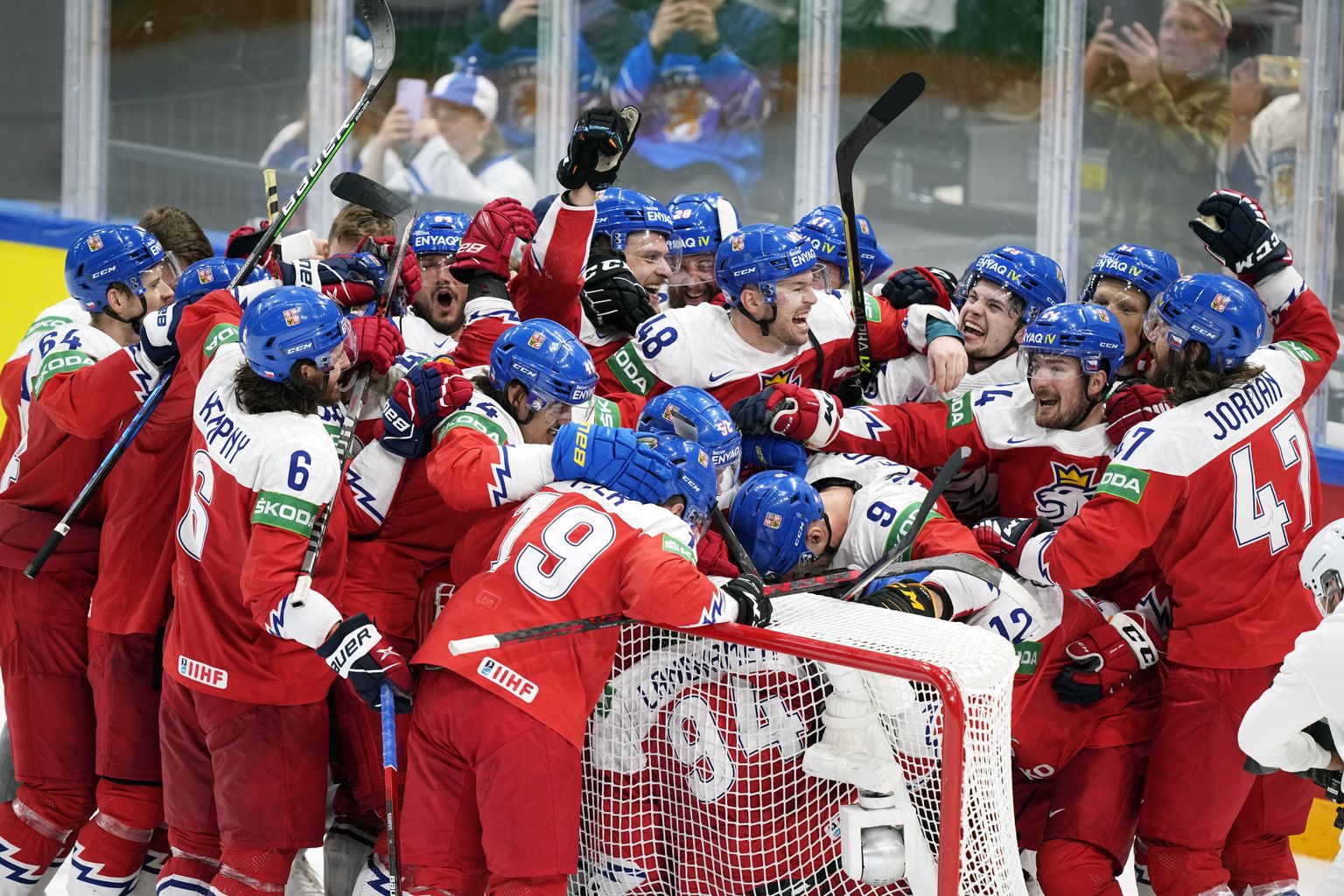 Tšehhid löövad rõõmutantsu, sest lõpetasid MMidel just kümneaastase medalipõua.