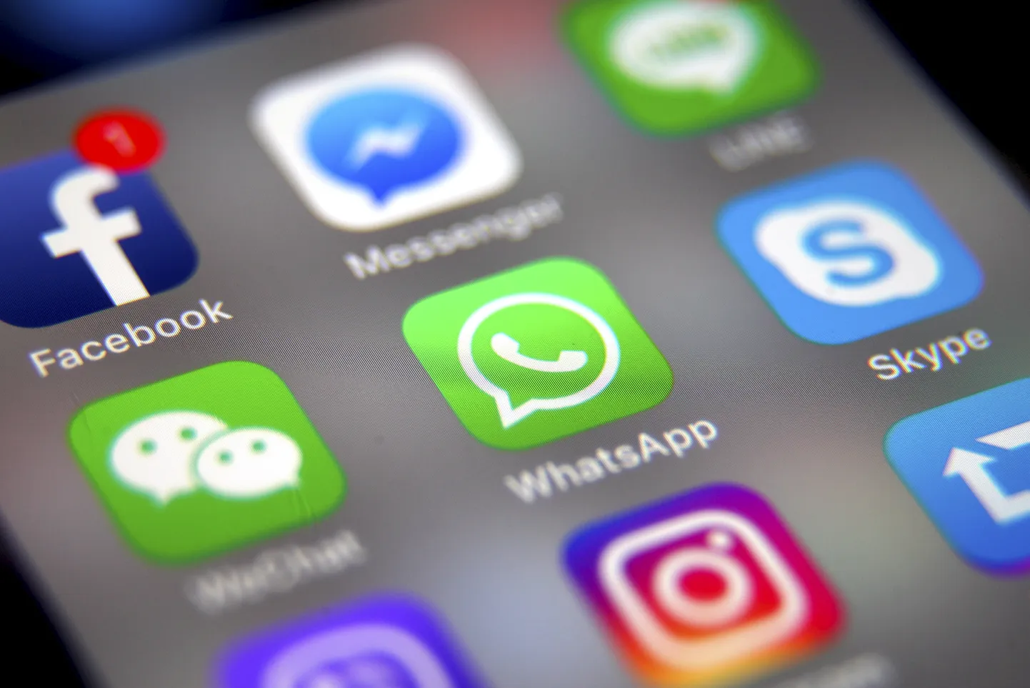 Sõnumirakenduse WhatsApp logo.