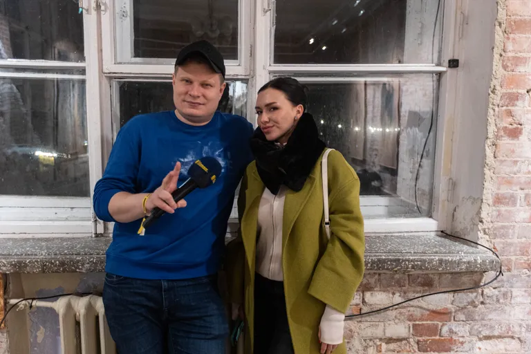 Журналист Эдгар Гергель и певица IVI