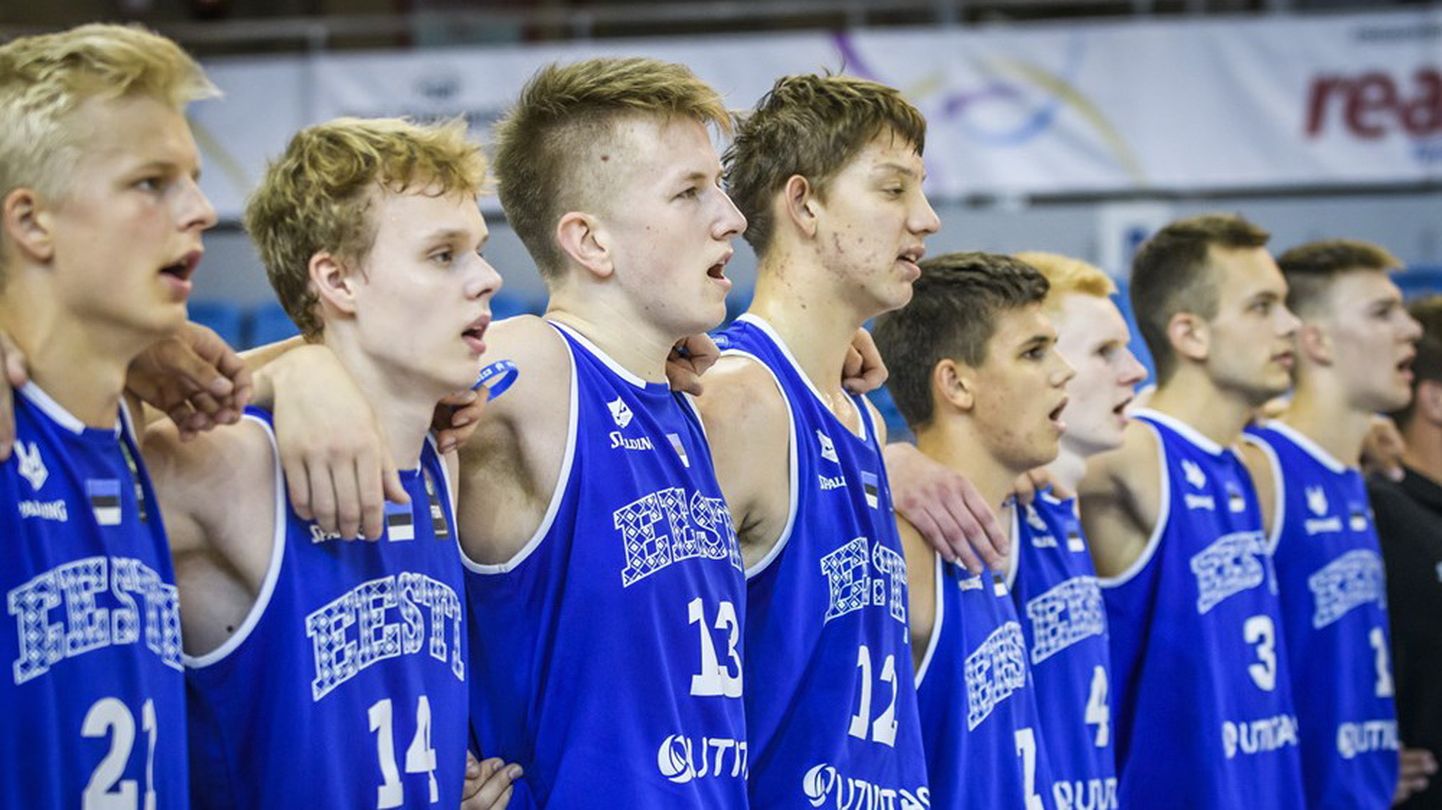 Eesti U18 korvpallikoondis.