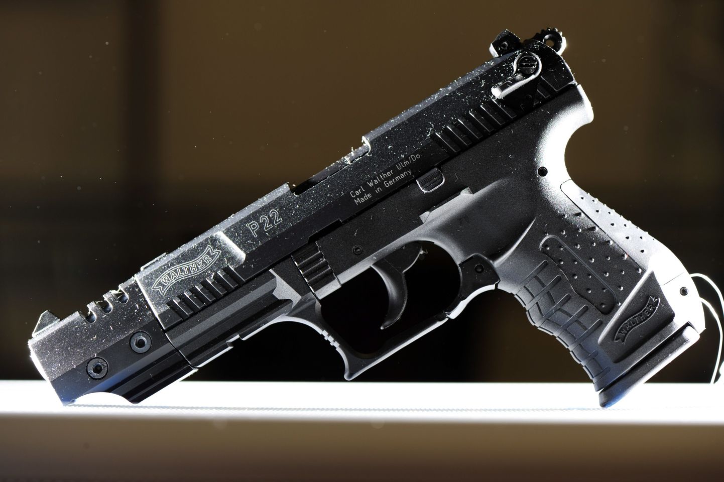 Poolautomaatne püstol Walther P22. Foto on illustratiivne.