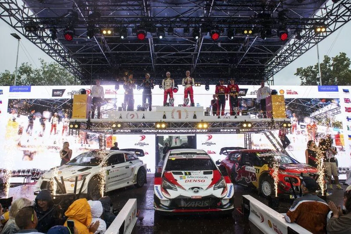 Rally Estonia 2019 poodium.