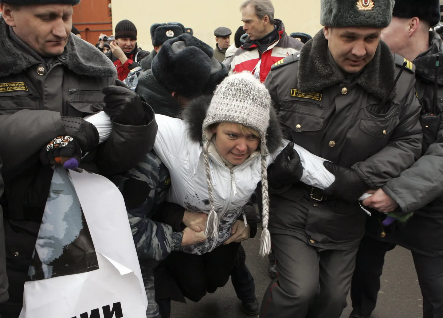Putini-vastane protestija eile Moskvas Ostankino teletorni juures toimunud meeleavaldusel.