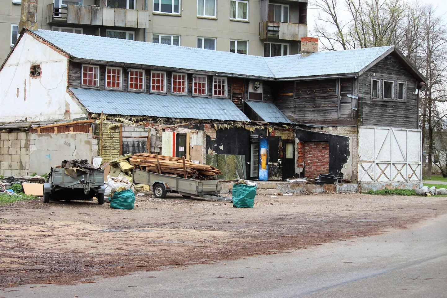 Võru kuulus klubi Boschwechter on osaliselt lammutatud.