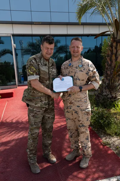 Major Marek Leiner pälvis Iraagis USA kaitseministri medali.