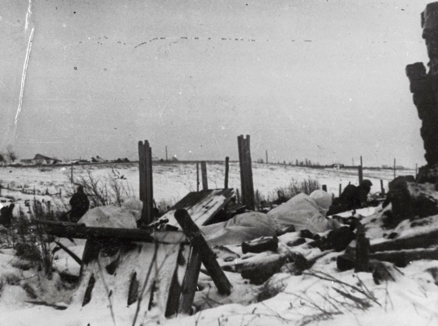 Võitlejad positsioonil Velikije Luki all 1942. aastal.
