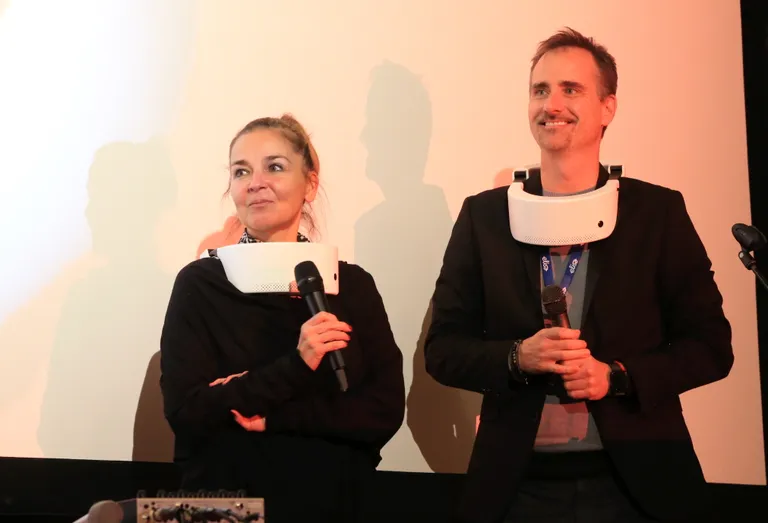 Produtsent Mónika Mécs ja helilooja Ádám Balázs.