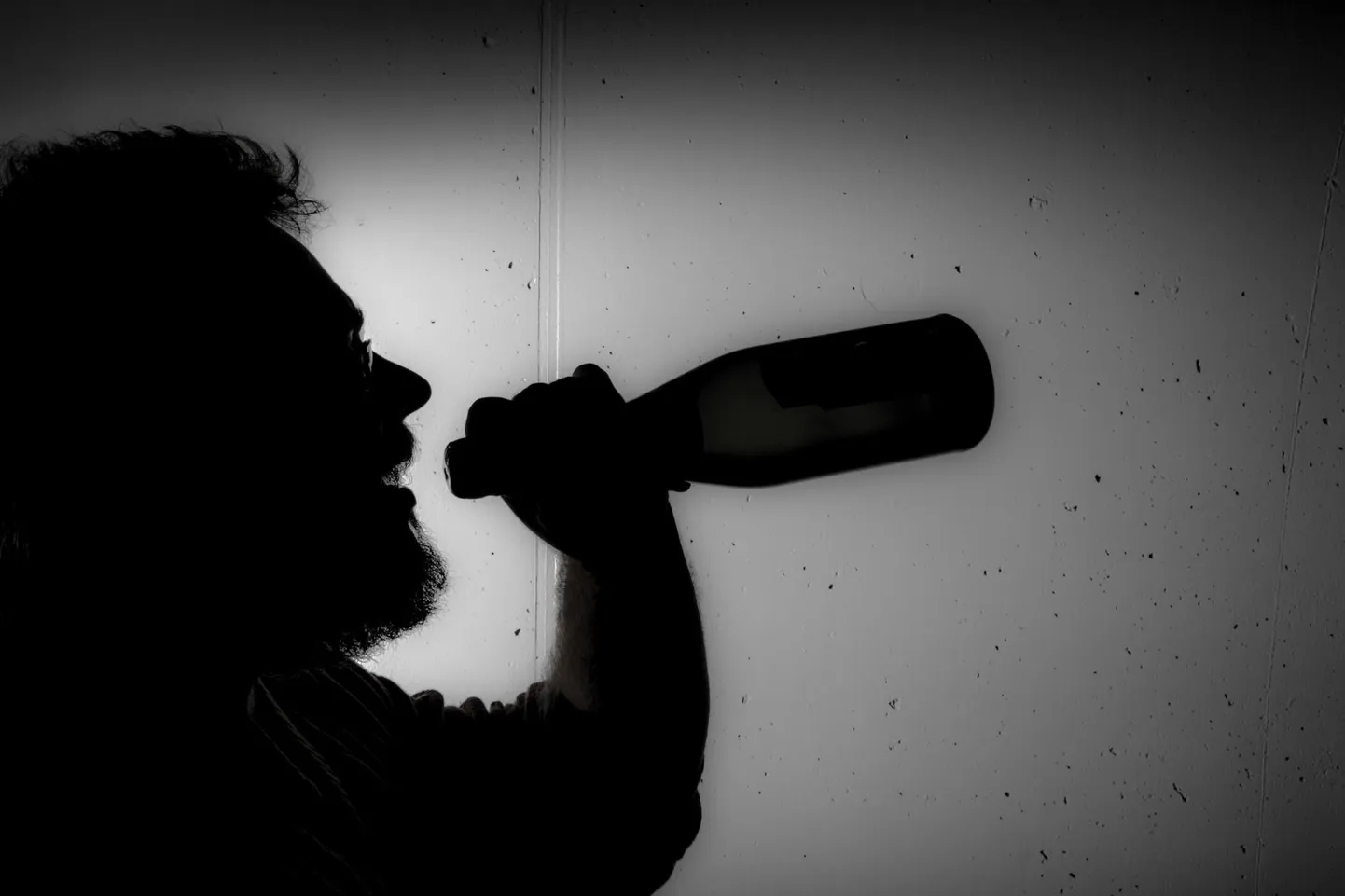 Alkohoolik. Sümbolpilt.